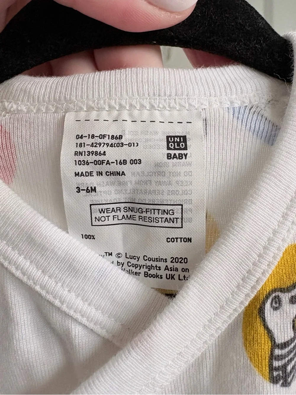 Uniqlo Maisy Mouse Cotton Snap Bodysuit